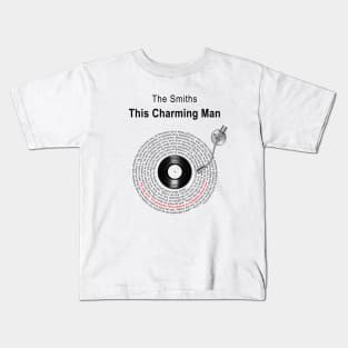 THIS CHARMING MAN LYRICS ILLUSTRATIONS Kids T-Shirt